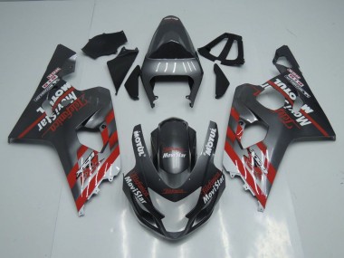 Shop 2004-2005 Suzuki GSXR 600 / GSXR 750 Motorcycle Fairings - Dark Grey Red Canada
