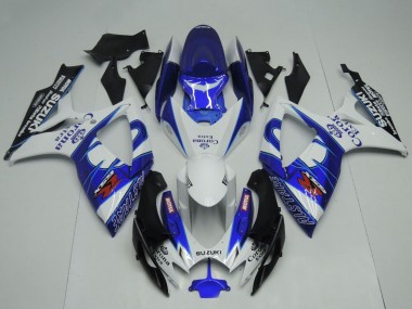 Shop 2006-2007 Suzuki GSXR 600 / GSXR 750 Motorcycle Fairings - White Blue Black Corona Extra Motul Canada