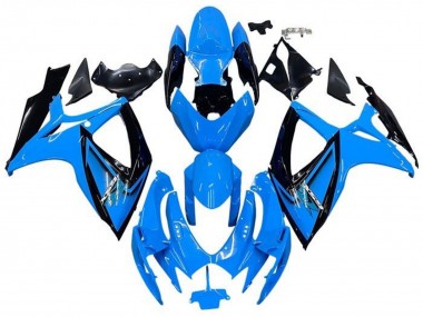 Shop 2006-2007 Suzuki GSXR 600 / GSXR 750 Motorcycle Fairings - Light Blue Black Canada