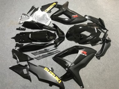 Shop 2006-2007 Suzuki GSXR 600 / GSXR 750 Motorcycle Fairings - Matte Black Glossy Black Yellow Canada