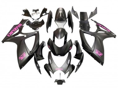 Shop 2006-2007 Suzuki GSXR 600 / GSXR 750 Motorcycle Fairings - Matte Black Pink Canada