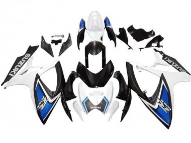 Shop 2006-2007 Suzuki GSXR 600 / GSXR 750 Motorcycle Fairings - White Blue Matte Black Canada