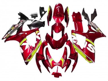 Shop 2006-2007 Suzuki GSXR 600 / GSXR 750 Motorcycle Fairings - Red Yellow White Black Canada