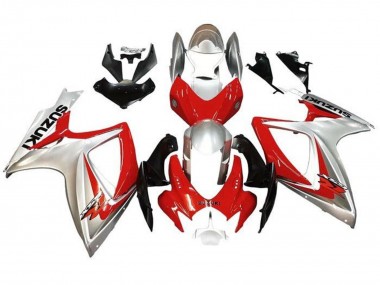 Shop 2006-2007 Suzuki GSXR 600 / GSXR 750 Motorcycle Fairings - Silver Red Black Canada