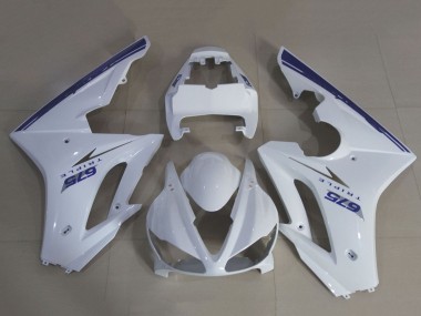 Shop 2009-2012 Triumph Daytona 675 Triple Motorcycle Fairing Kits - White Blue Canada
