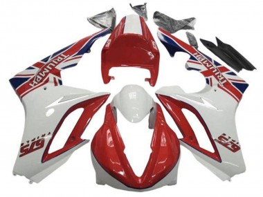 Shop 2009-2012 Triumph Daytona 675 Triple Motorcycle Fairings - White Red Canada