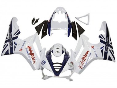 Shop 2009-2012 Triumph Daytona 675 Triple Motorcycle Fairings - White Dark Blue Canada