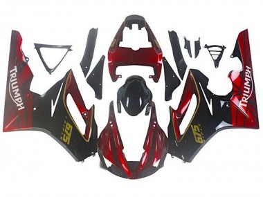 Shop 2009-2012 Triumph Daytona 675 Triple Motorcycle Fairings - Red Glossy Black Canada