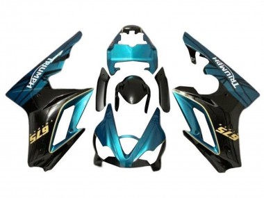 Shop 2009-2012 Triumph Daytona 675 Triple Motorcycle Fairing - Teal Blue Glossy Black Canada