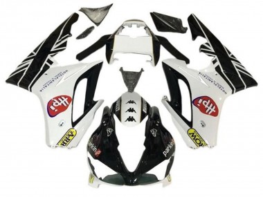 Shop 2009-2012 Triumph Daytona 675 Triple Motorcycle Fairings - White Glossy Black HPi Canada