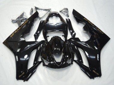 Shop 2009-2012 Triumph Daytona 675 Triple Motorcycle Fairing - Glossy Black Gold Decals Canada