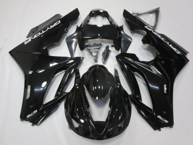 Shop 2009-2012 Triumph Daytona 675 Triple Motorcycle Fairings - Glossy Black White Decals Canada