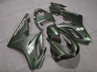 Shop 2009-2012 Triumph Daytona 675 Triple Motorcycle Fairings - Matte Green White Canada