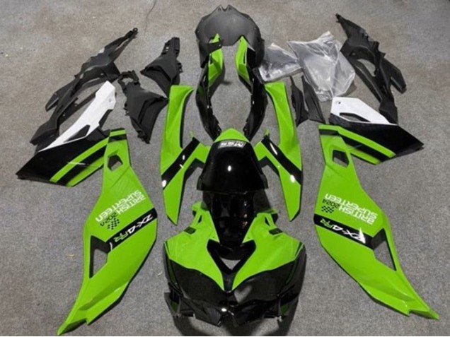 2019-2026 Kawasaki ZX4R ZX-4RR Motorcycle Fairings - Green Black White Canada