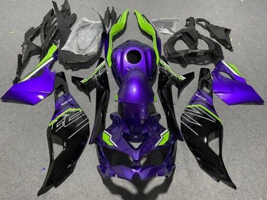 Shop 2019-2026 Kawasaki ZX4R ZX-4RR Motorcycle Fairings - Purple Green Black Canada