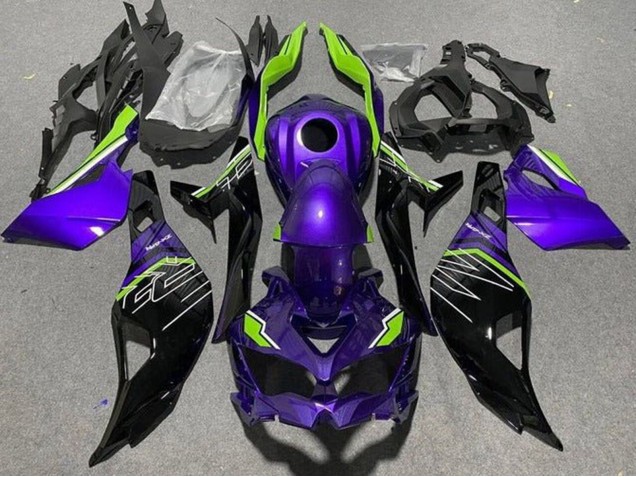 2019-2026 Kawasaki ZX4R ZX-4RR Motorcycle Fairings - Purple Green Black Canada