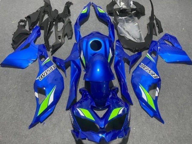 2019-2026 Kawasaki ZX4R ZX-4RR Motorcycle Fairings - Blue Green Ecstar Canada