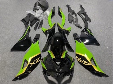 Shop 2019-2026 Kawasaki ZX4R ZX-4RR Motorcycle Fairings - Glossy Black Green Gold Canada