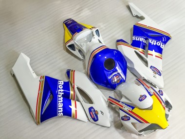 Shop 2004-2005 Honda CBR1000RR Motorcycle Fairings - White Blue Yellow Rothmans Canada