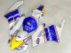 2004-2005 Honda CBR1000RR Motorcycle Fairings - White Blue Yellow Rothmans Canada