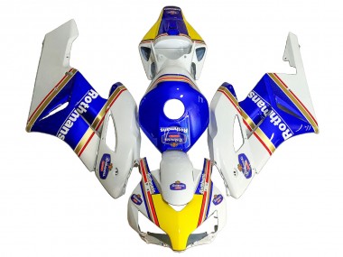 Shop 2004-2005 Honda CBR1000RR Motorcycle Fairings - White Blue Yellow Rothmans Canada