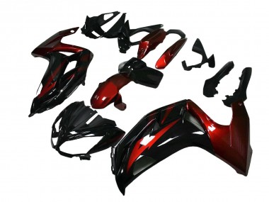 Shop 2012-2016 Kawasaki EX650 Motorcycle Fairings - Red Glossy Black Canada