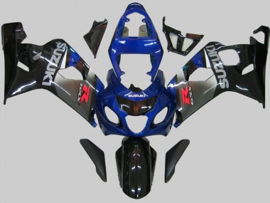 Shop 2004-2005 Suzuki GSXR 600/750 Motorcycle Fairings - Blue Grey Glossy Black Canada