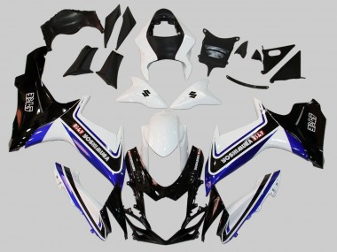 Shop 2011-2024 Suzuki GSXR 600/750 Motorcycle Fairings - White Blue Black Alstare Canada