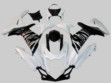 Shop 2011-2024 Suzuki GSXR 600/750 Motorcycle Fairing - White Glossy Black Canada