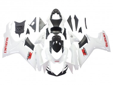 Shop 2011-2024 Suzuki GSXR 600/750 Motorcycle Fairings - White Glossy Black Red Decal Canada