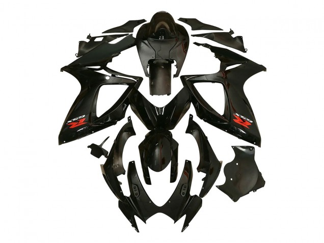 2006-2007 Suzuki GSXR 600/750 Motorcycle Fairing - Glossy Black Canada