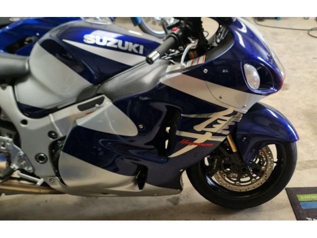 1996-2007 Suzuki GSXR 1300 Hayabusa Motorcycle Fairings - Blue White Canada