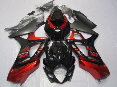 Shop 2007-2008 Suzuki GSXR 1000 Motorcycle Fairing Kits - Red Glossy Black Canada