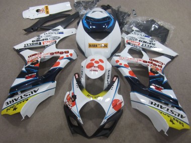 Shop 2007-2008 Suzuki GSXR 1000 Motorcycle Fairings - White Red Blue Yellow Dark Dog Canada