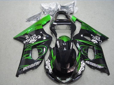 Shop 2001-2003 Suzuki GSXR 600 Motorcycle Fairings - Glossy Black Green Corona Extra Alstare Canada