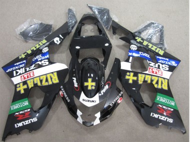 Shop 2004-2005 Suzuki GSXR 600 Motorcycle Fairings - Glossy Black White Green Yellow Rizla Canada