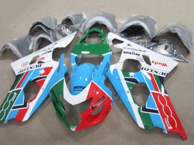 Shop 2004-2005 Suzuki GSXR 600 Motorcycle Fairings - White Blue Green Red Motul Canada