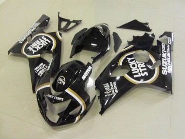 Shop 2004-2005 Suzuki GSXR 750 Motorcycle Fairings - Glossy Black White Lucky Strike Motul Canada