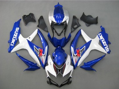 Shop 2008-2010 Suzuki GSXR 750 Motorcycle Fairing - White Silver Blue Black Canada