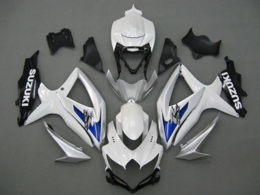 Shop 2008-2010 Suzuki GSXR 750 Motorcycle Fairings - White Silver Blue Black Canada
