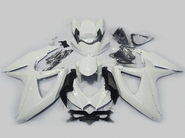 2008-2010 Suzuki GSXR 750 Motorcycle Fairings - Pearl White Canada