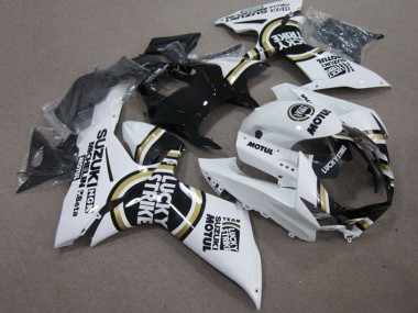 Shop 2011-2024 Suzuki GSXR 750 Motorcycle Fairings - White Lucky Strike Black Motul Canada