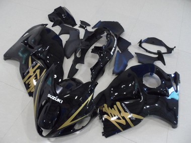 Shop 1996-2007 Suzuki GSXR 1300 Hayabusa Motorcycle Fairings - Glossy Black Gold Decal Canada