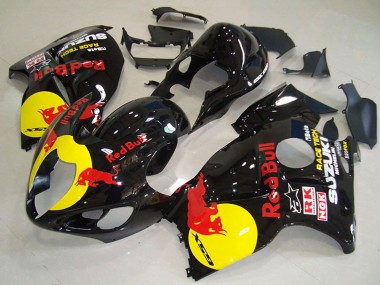 Shop 1996-2007 Suzuki GSXR 1300 Hayabusa Motorcycle Fairings - Glossy Black Yellow Red Bull Canada