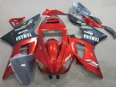 Shop 1998-1999 Yamaha YZF R1 Motorcycle Fairings - Red Black White Decal Canada