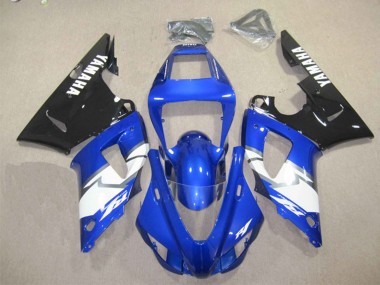 Shop 1998-1999 Yamaha YZF R1 Motorcycle Fairings - Blue White Glossy Black Canada