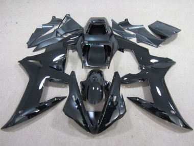 Shop 2002-2003 Yamaha YZF R1 Motorcycle Fairings - Glossy Black Plain Canada