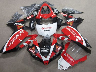 Shop 2007-2008 Yamaha YZF R1 Motorcycle Fairings - Red White Black Volvo Santander Fimer Canada