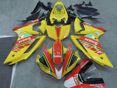 Shop 2007-2008 Yamaha YZF R1 Motorcycle Fairings - Yellow Red Black White Swan Canada