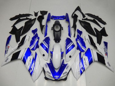 Shop 2015-2018 Yamaha YZF R3 Motorcycle Fairings - White Blue Black Yamalube ENEOS Canada